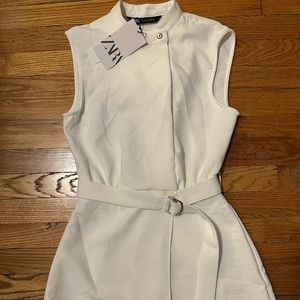 NWT Zara new collection belted short jumpsuit